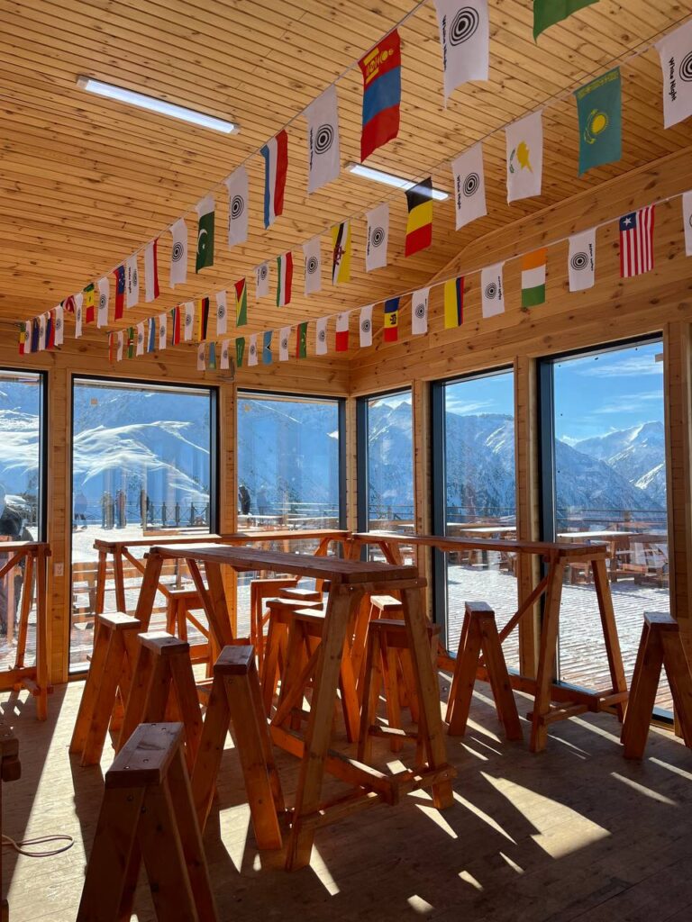 кофейня на панораме горнолыжка каракол